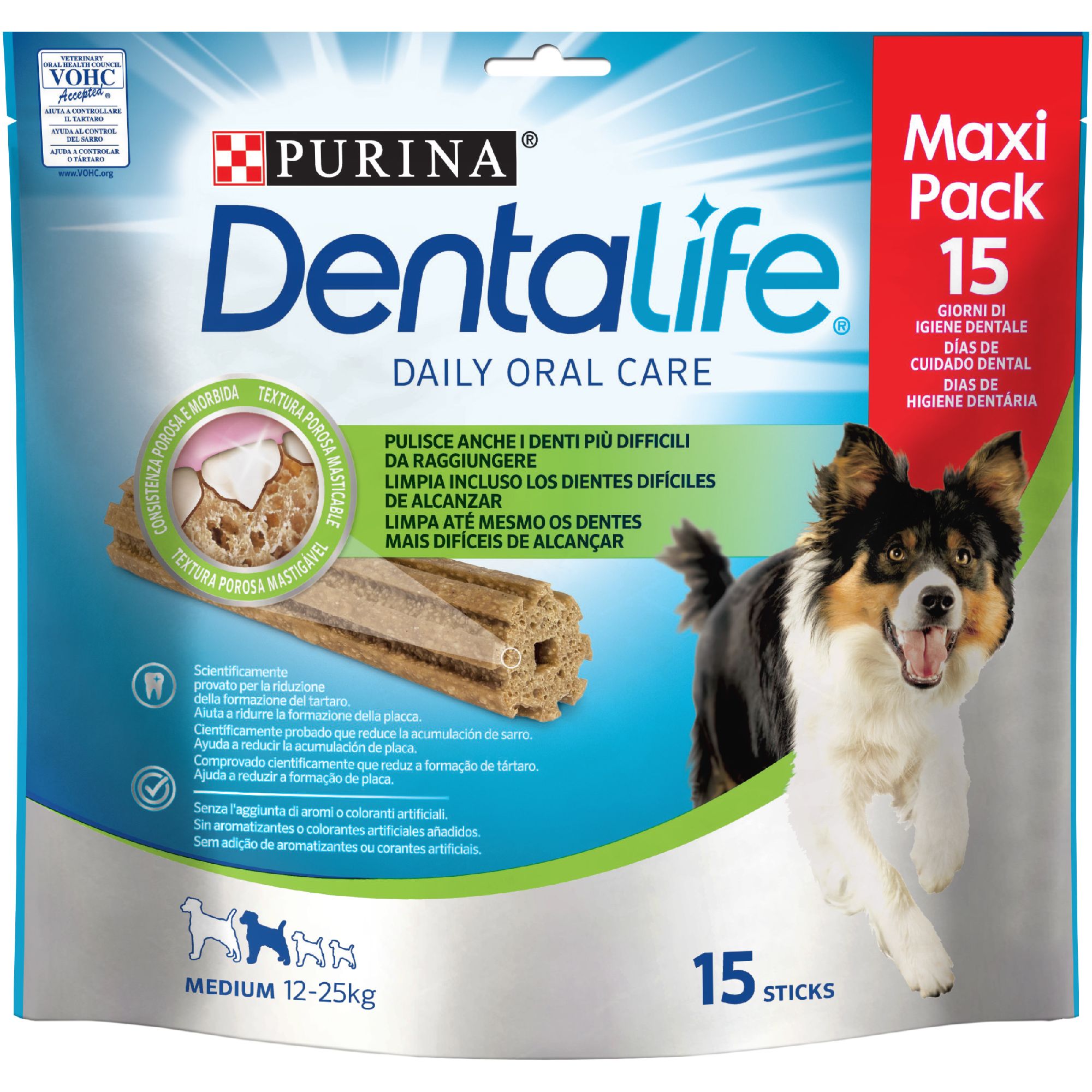 DENTALIFE® Multipack Snack Cane per l'igiene orale Taglia Medium