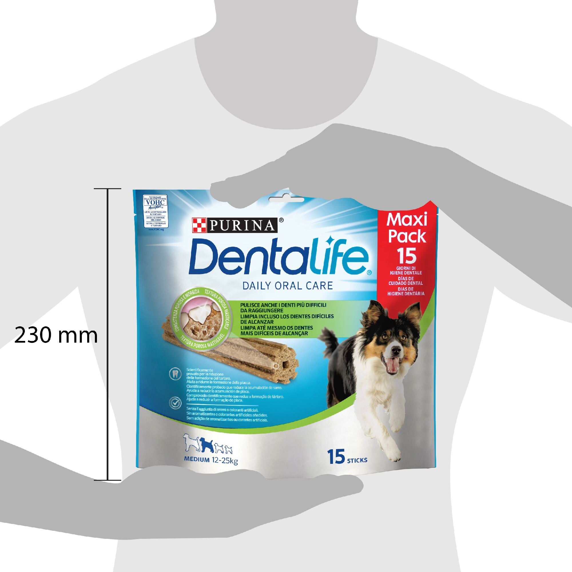 DENTALIFE® Multipack Snack Cane per l'igiene orale Taglia Medium
