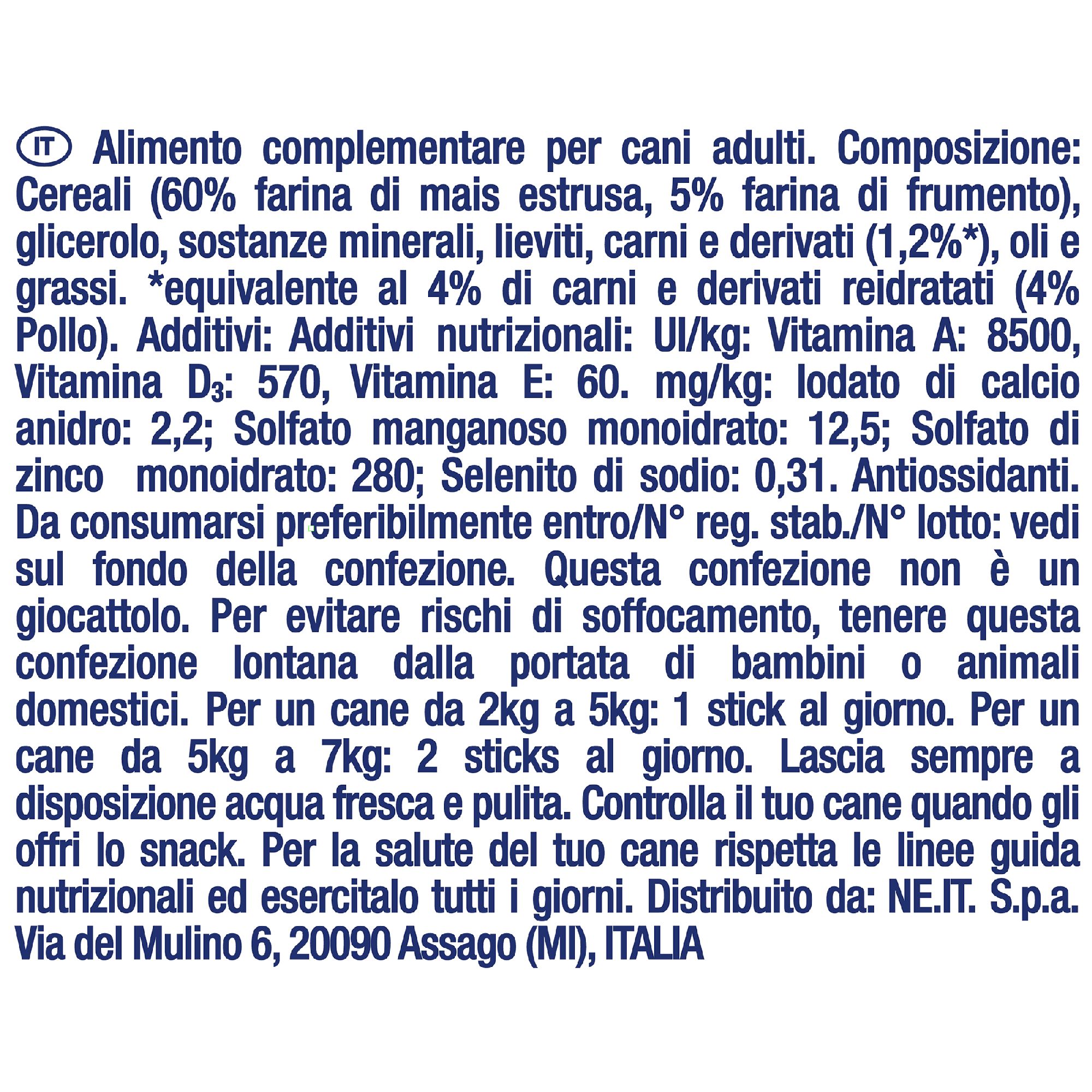 Snack dentale per cane taglia mini – Purina DENTALIFE® con pollo 21 stick 207 g