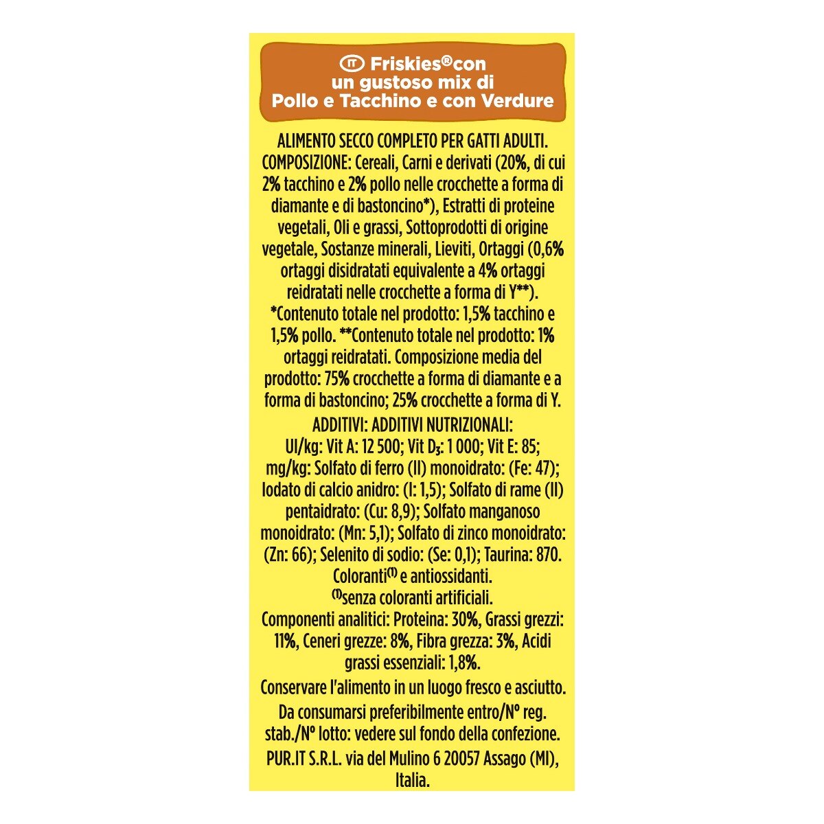 FRISKIES® Light crocchette per cani con Pollo e Verdure in confezione da 3kg
