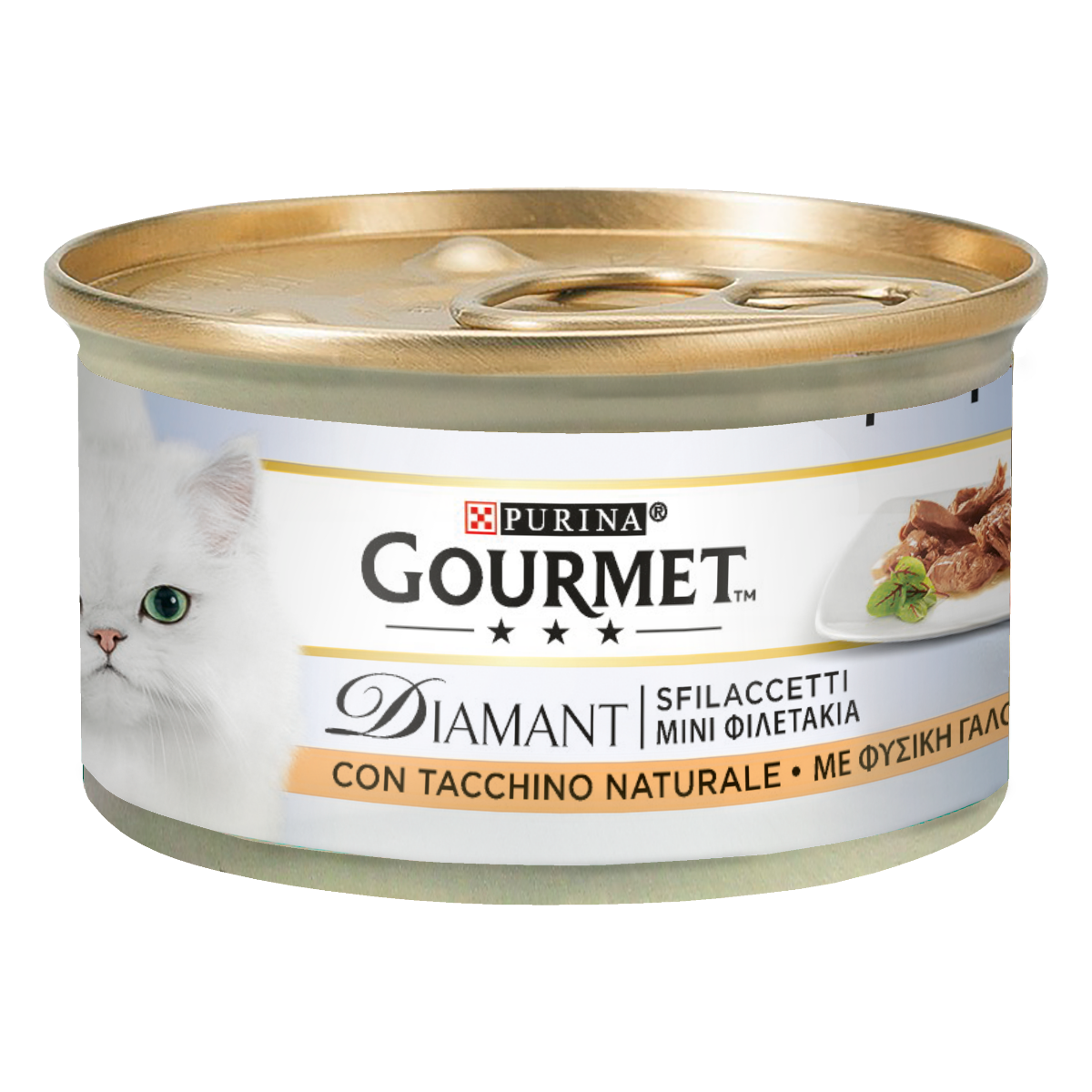 GOURMET® Diamant Gatto Sfilaccetti con Tacchino Naturale