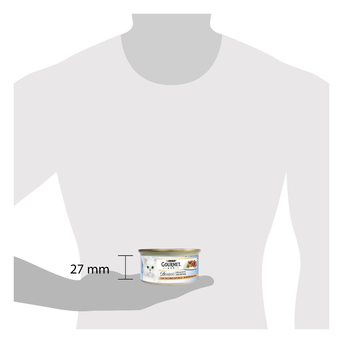 GOURMET® Diamant Gatto Sfilaccetti con Tacchino Naturale