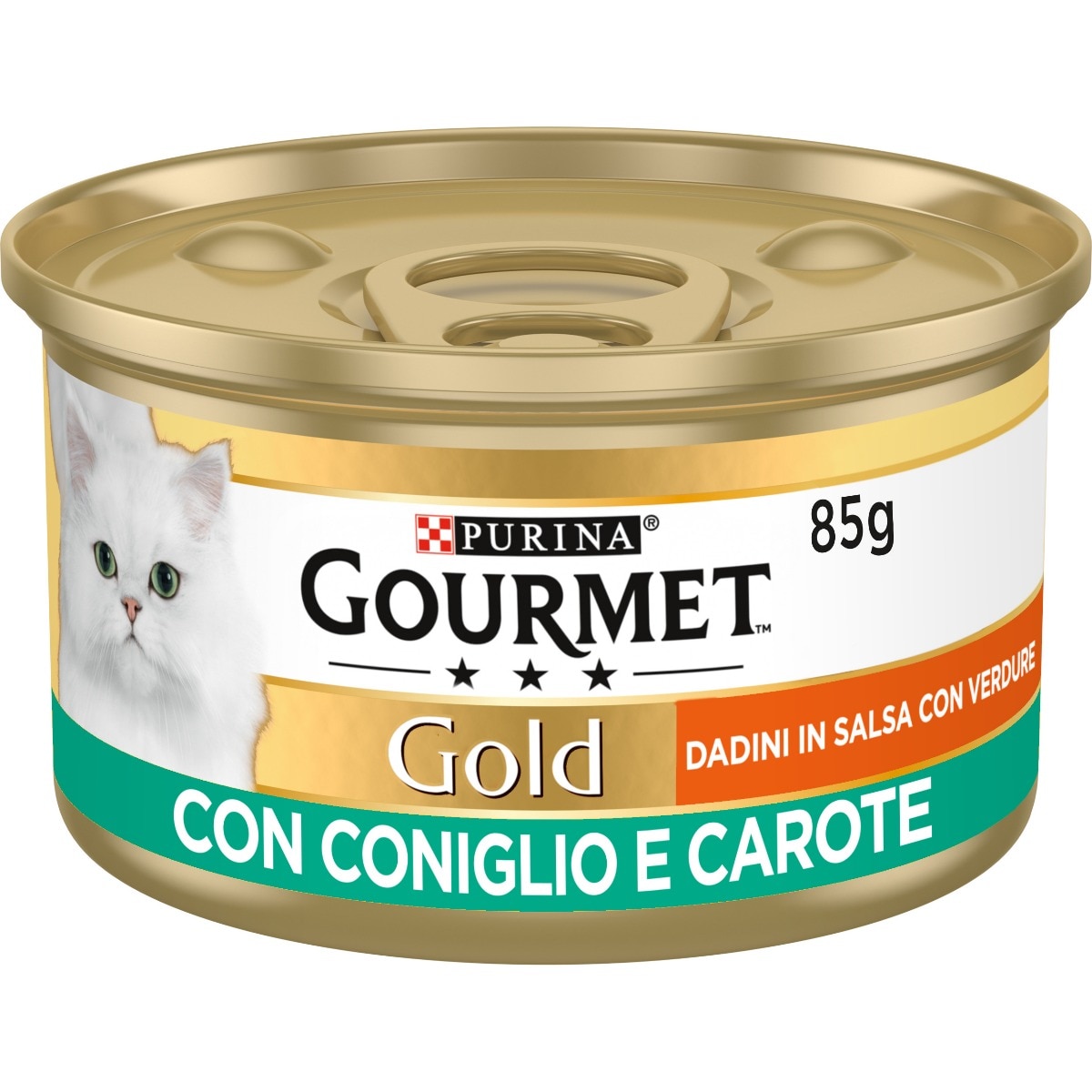 GOURMET® Gold Dadini con Coniglio e Carote, in salsa con verdure
