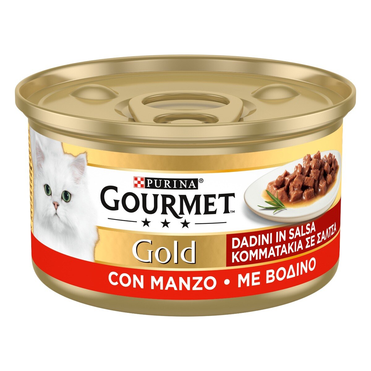 GOURMET® Gold Gatto Dadini in Salsa con Manzo