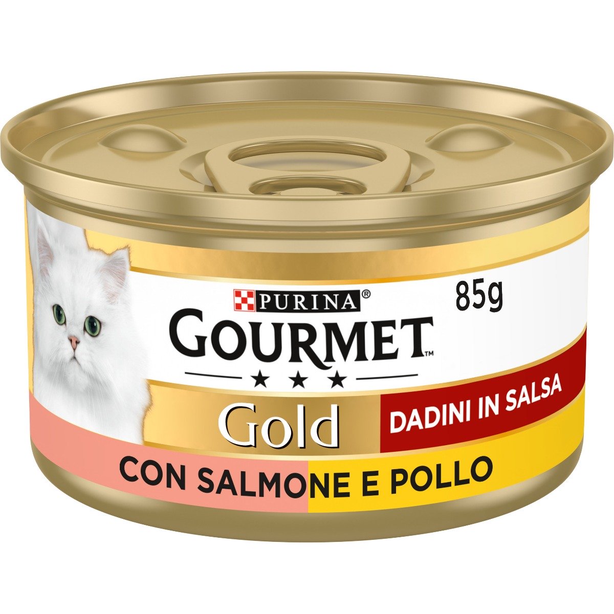GOURMET® Gold Gatto Dadini in Salsa con Salmone e Pollo