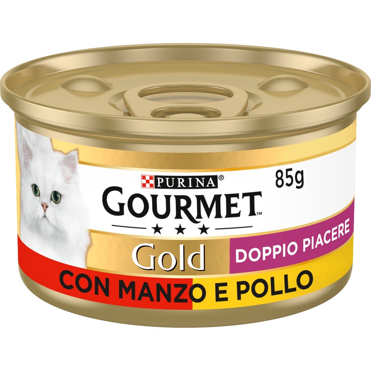 GOURMET® Gold Gatto Doppio Piacere con Manzo e Pollo