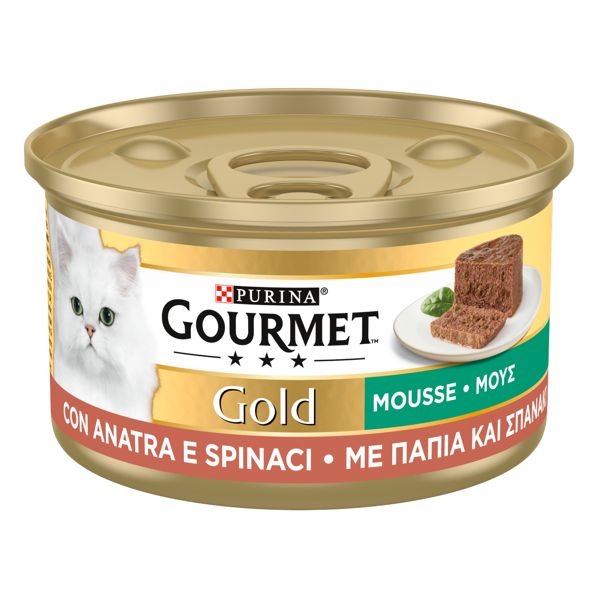 GOURMET® Gold Gatto Mousse con Anatra e Spinaci