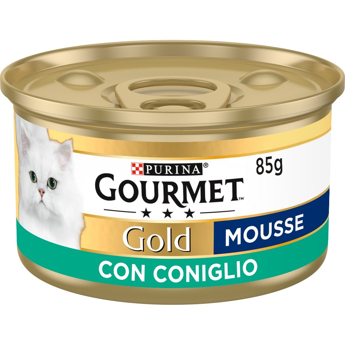 GOURMET GOLD Cibo Umido Gatti - Pat&egrave; Con Coniglio, 24 Lattine 85g