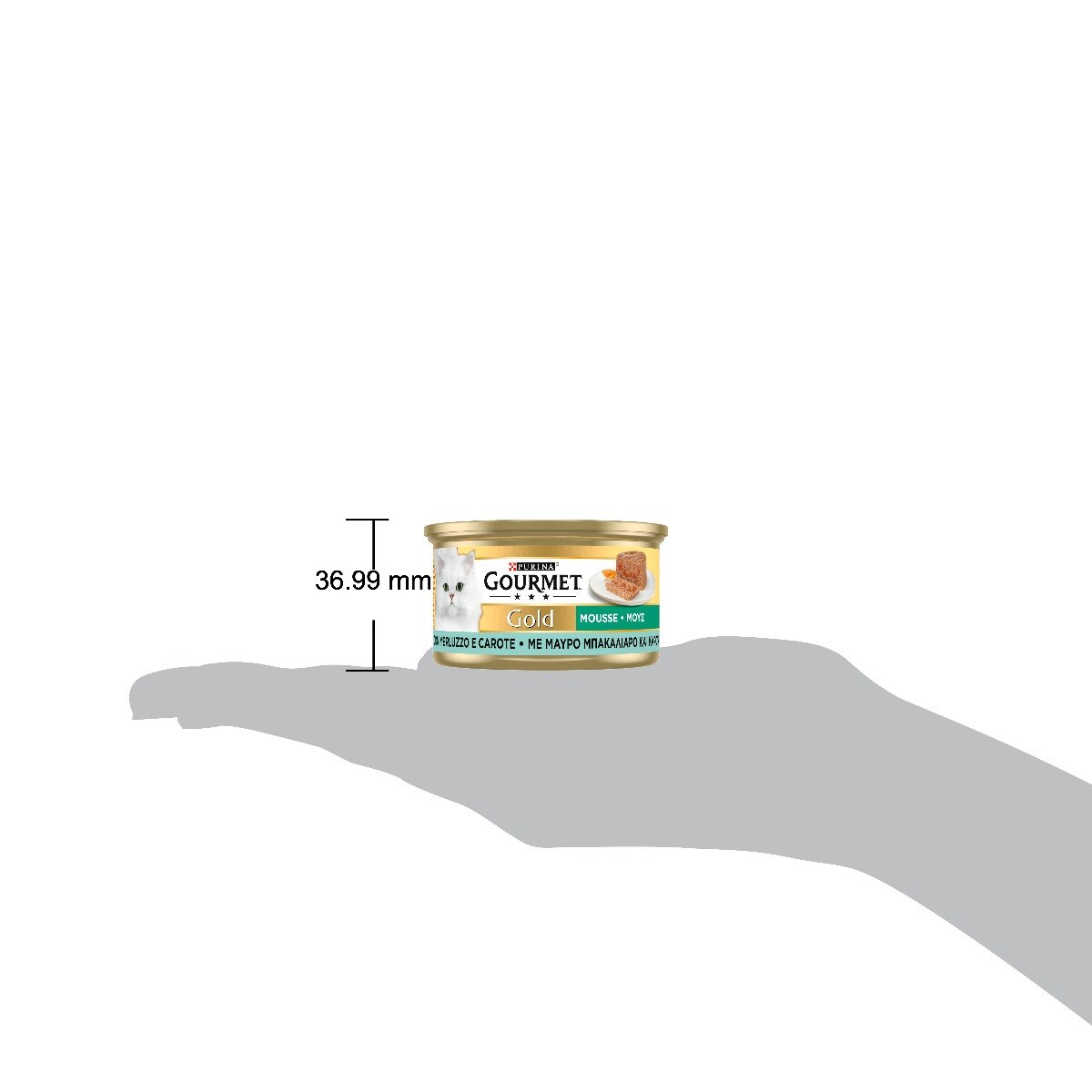 GOURMET® Gold Gatto Mousse con Merluzzo e Carote