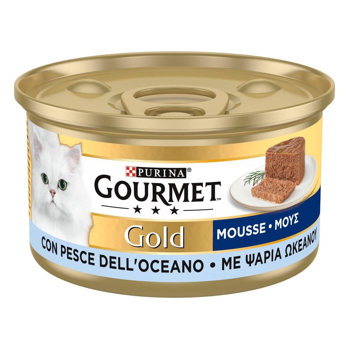 GOURMET® Gold Gatto Mousse con Pesce dell'Oceano