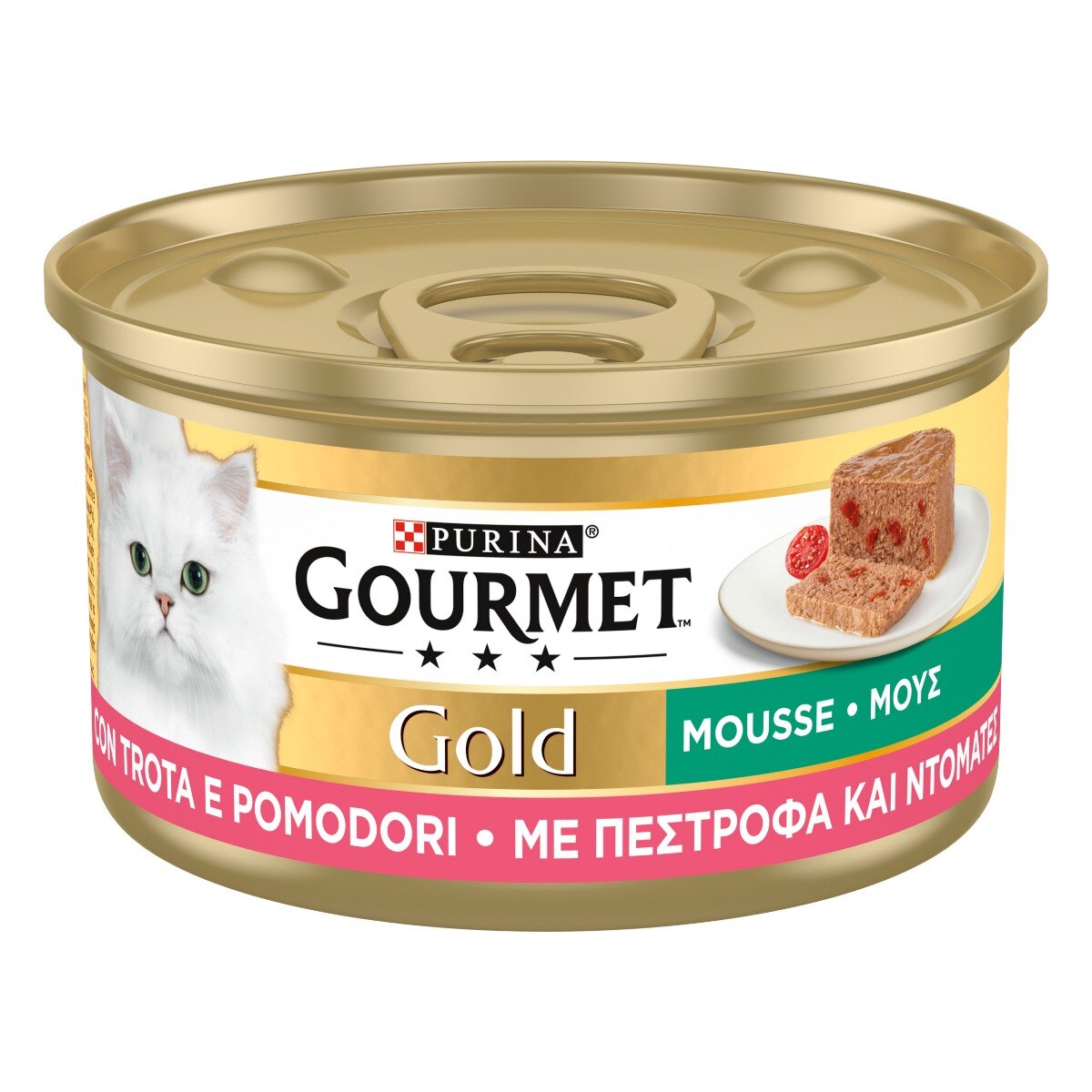 GOURMET® Gold Gatto Mousse con Trota e Pomodori
