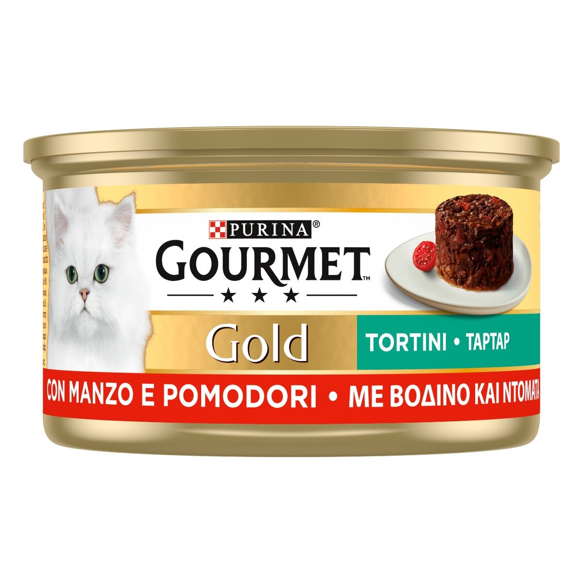 GOURMET® Gold Tortini Gatto con Manzo e Pomodori