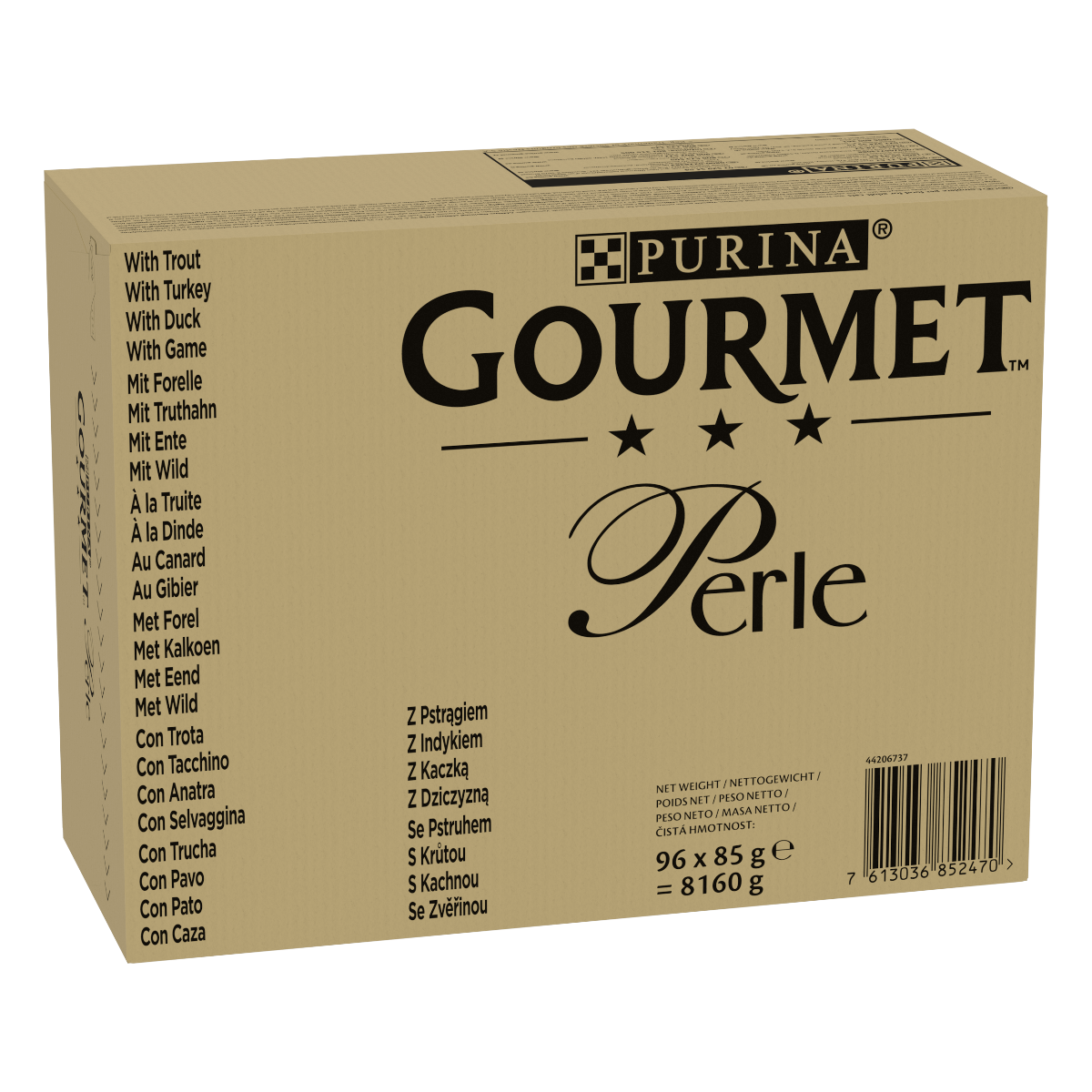 GOURMET® PERLE Filettini in Gelatina (Trota, Tacchino, Anatra, Selvaggina)