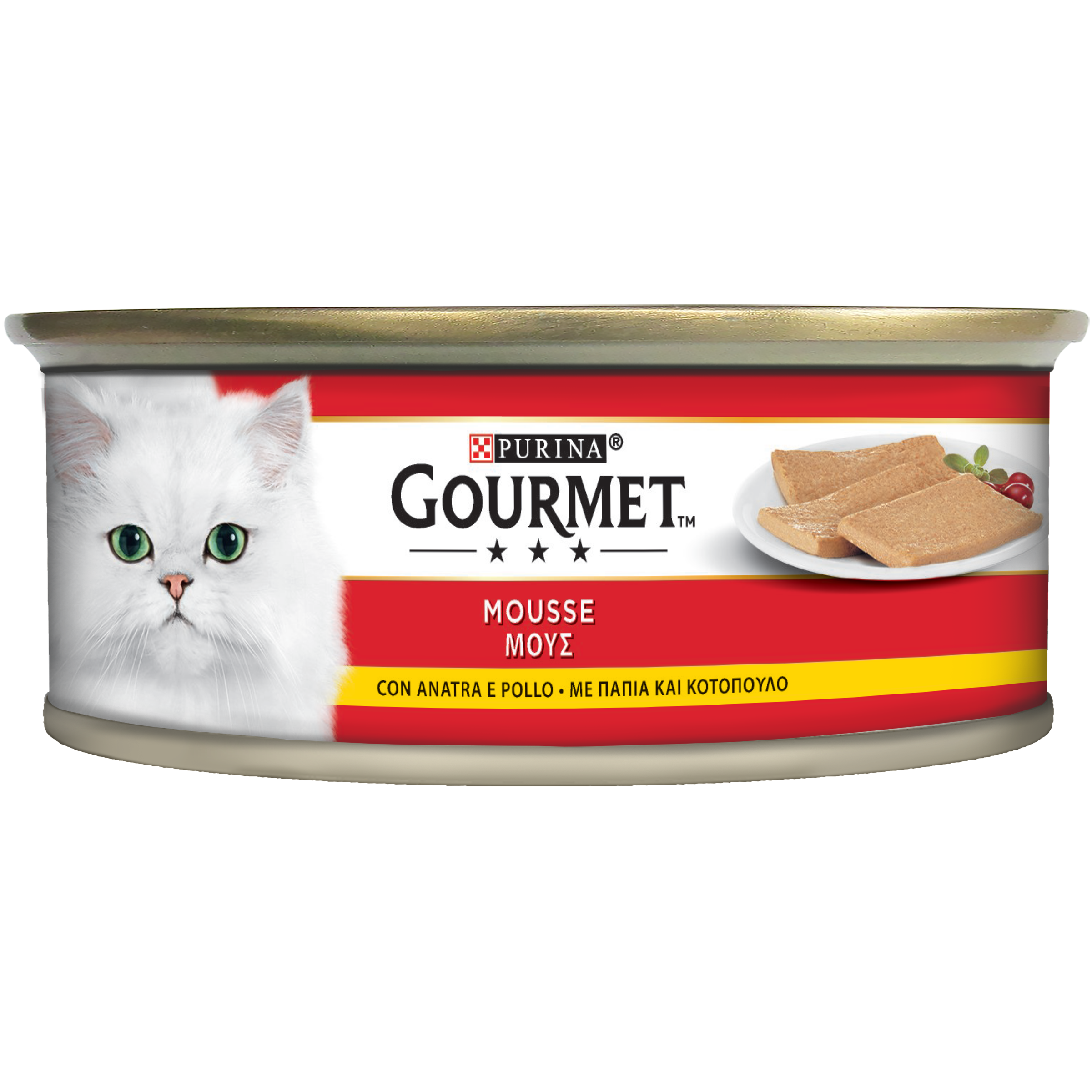 GOURMET® Rosso Gatto Mousse con Anatra e Pollo