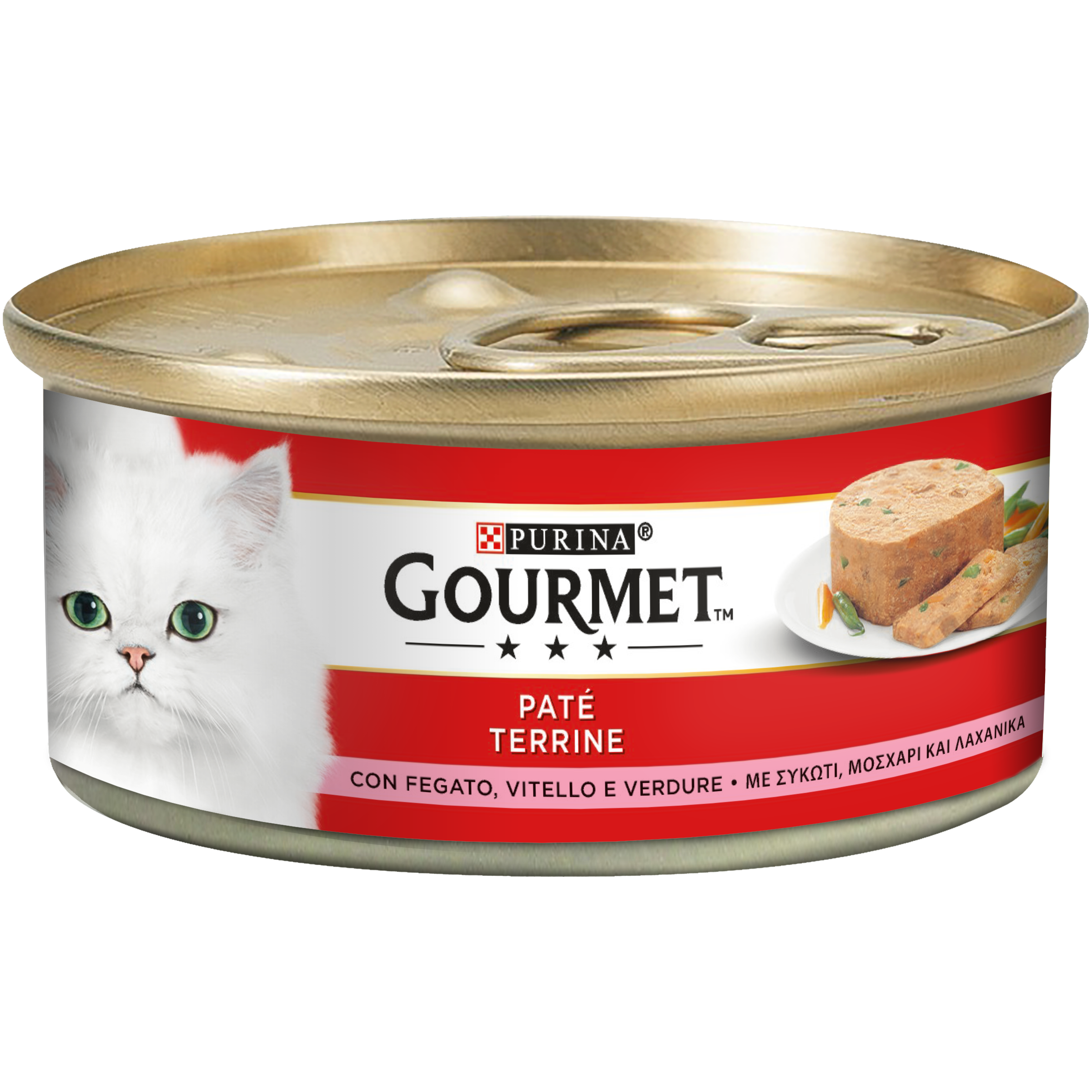 GOURMET® Rosso Gatto Paté con Fegato, Vitello e Verdure