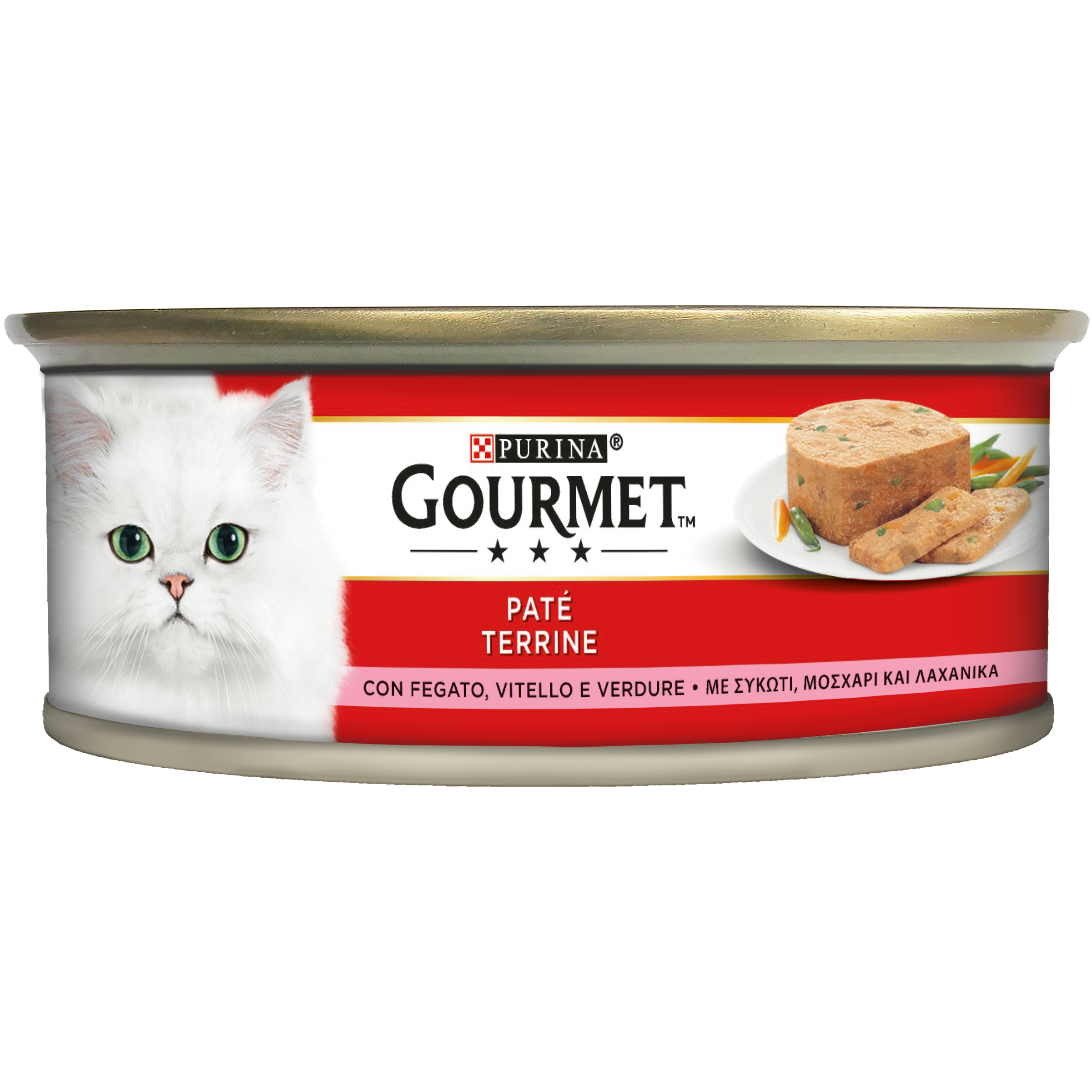 GOURMET® Rosso Gatto Paté con Fegato, Vitello e Verdure