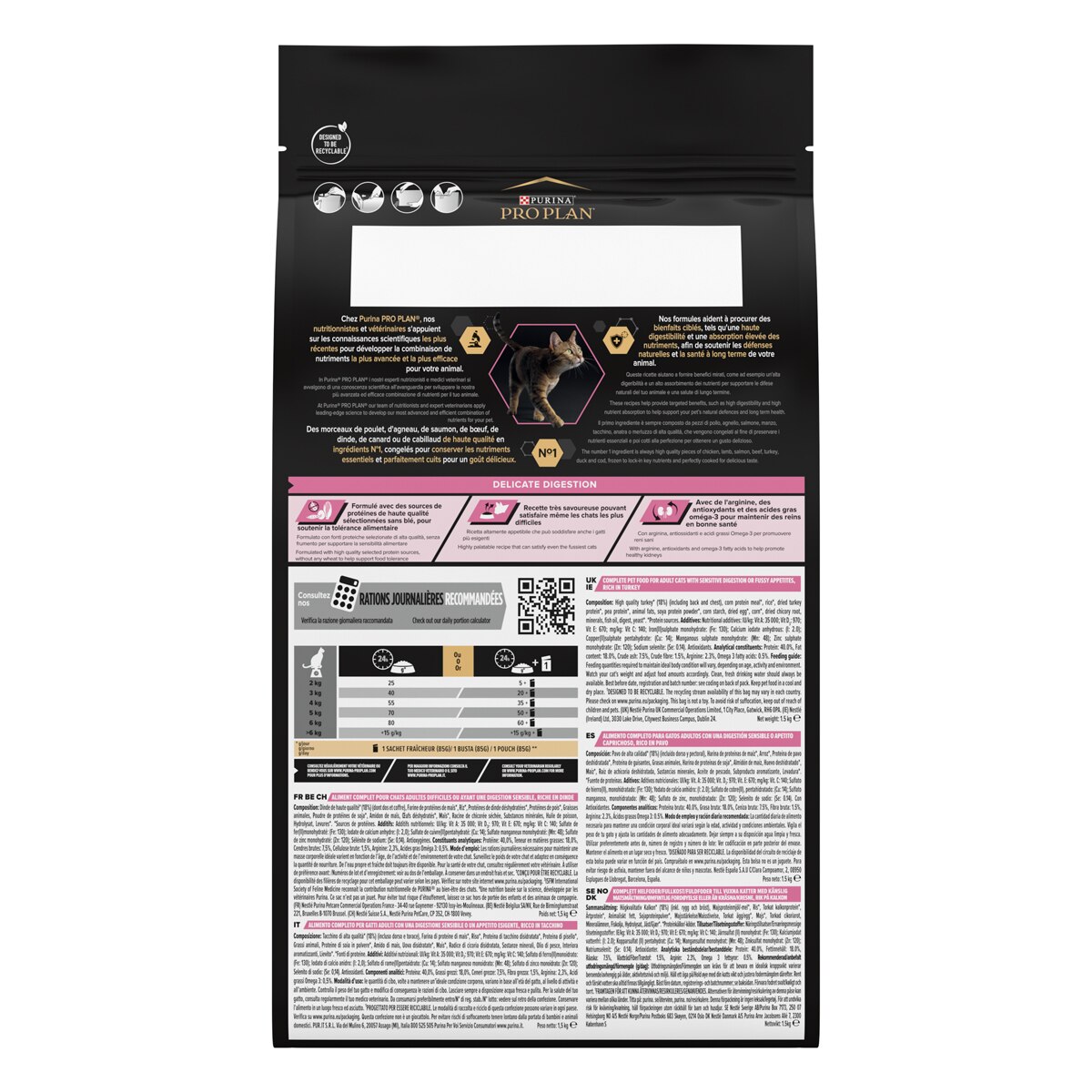 PURINA PRO PLAN® Delicate Gatto Crocchette ricco in tacchino