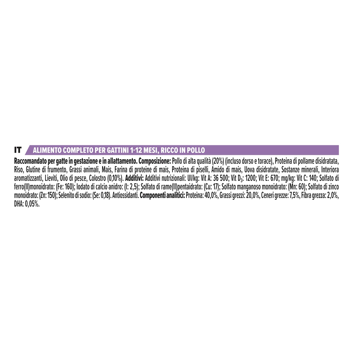 Purina Pro Plan Kitten 1-12 Mesi Healthy Start Ricco In Pollo