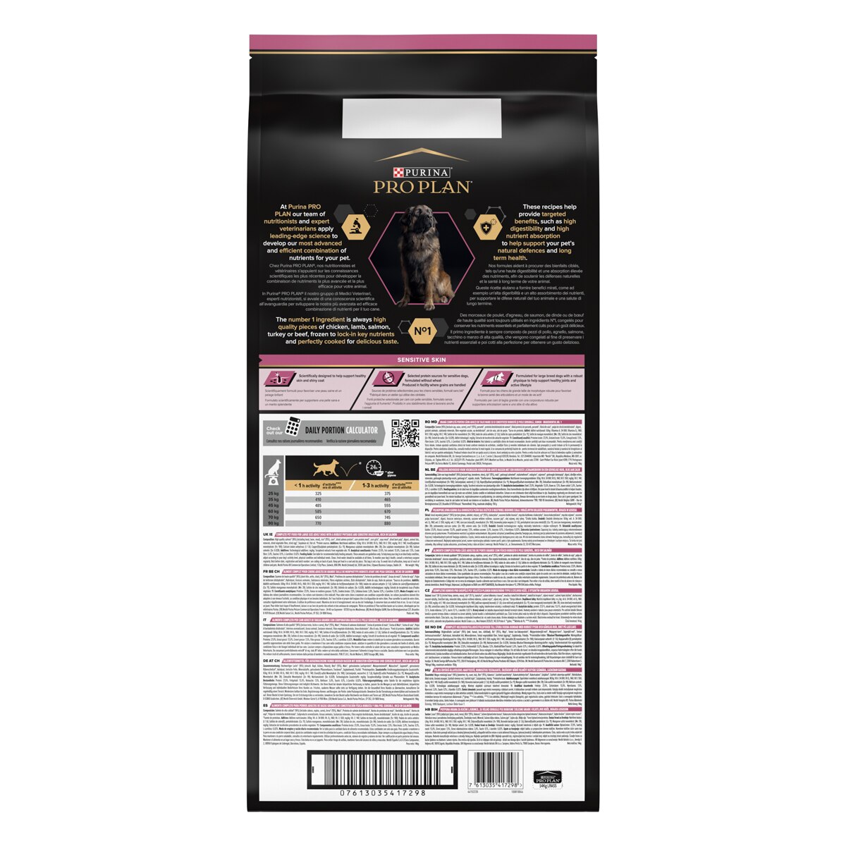 Purina Pro Plan Large Robust Adult Sensitive Skin Ricco In Salmone
