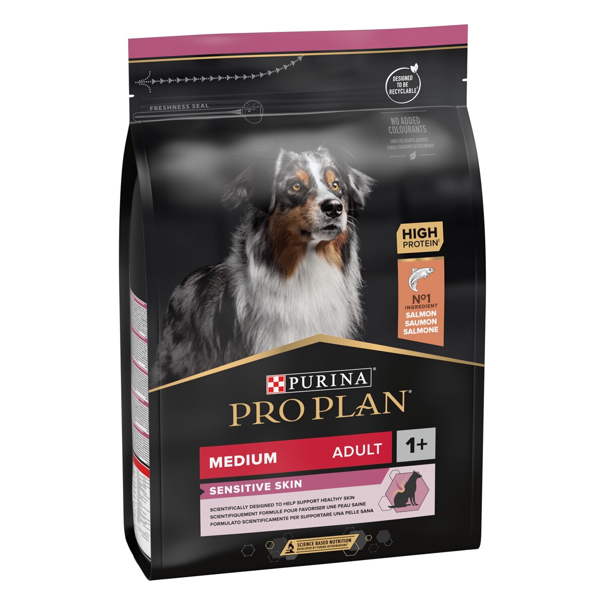 Purina Pro Plan Medium Adult Sensitive Skin Ricco In Salmone

