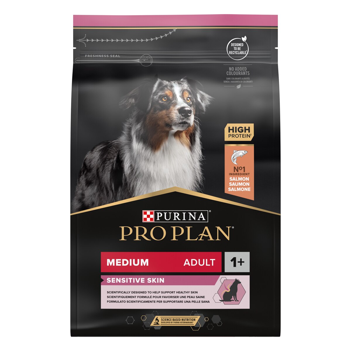 Purina Pro Plan Medium Adult Sensitive Skin Ricco In Salmone
