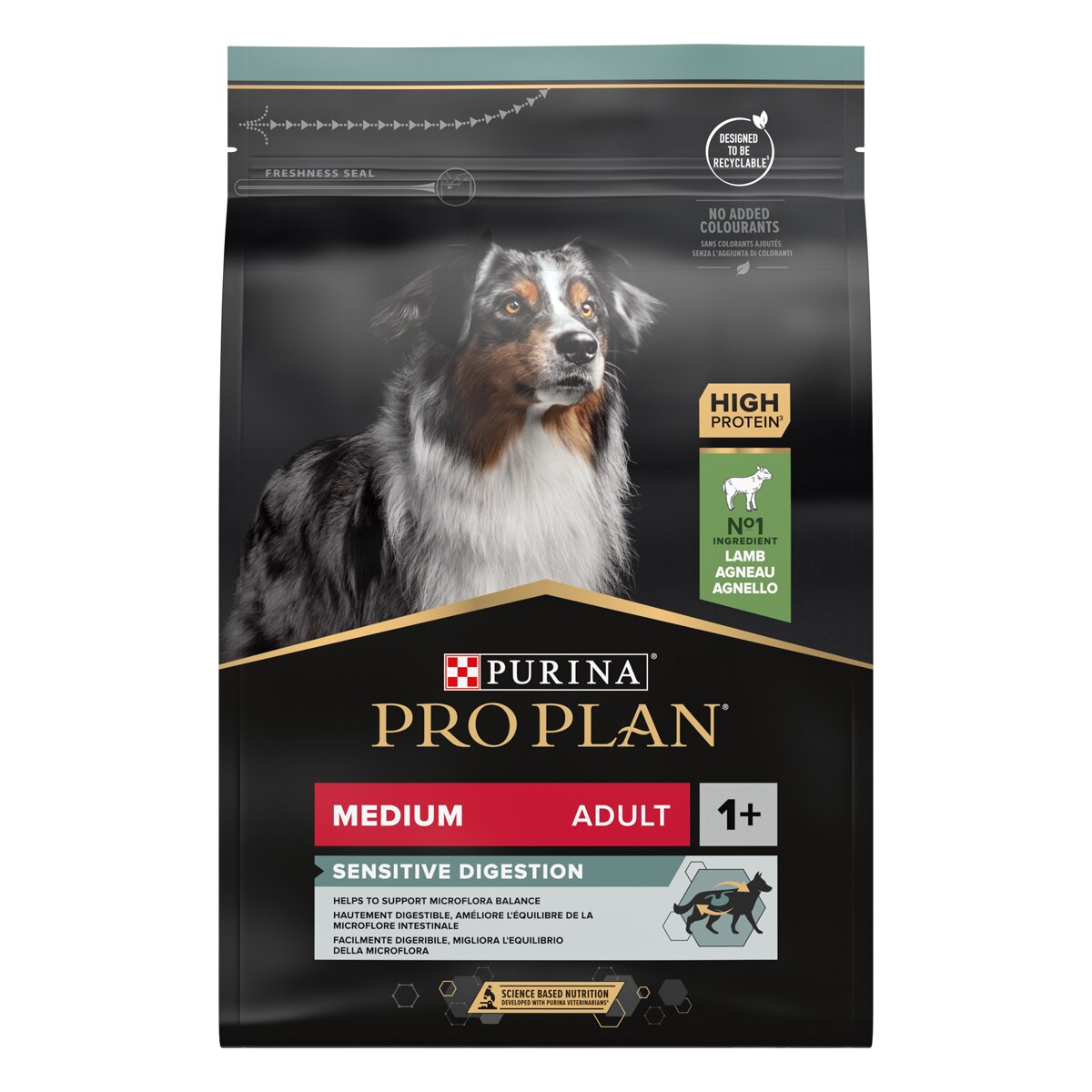 Purina Pro Plan Medium Adult Sensitive Digestion Ricco In Agnello
