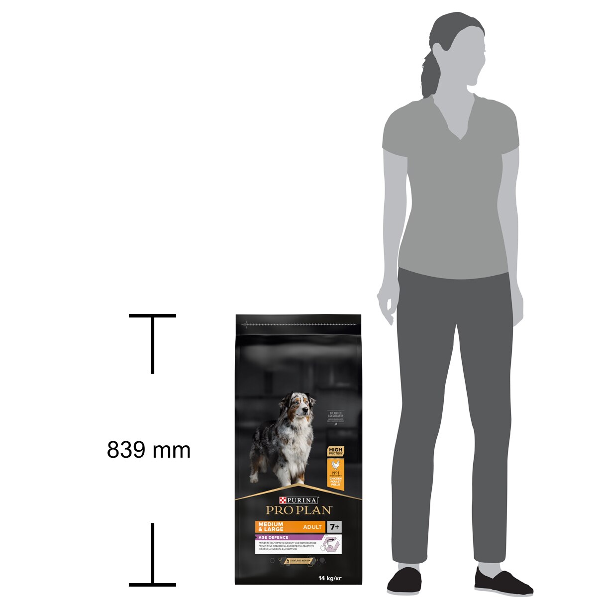 Purina Pro Plan Medium & Large Adult 7+ Age Defence Ricco In Pollo
