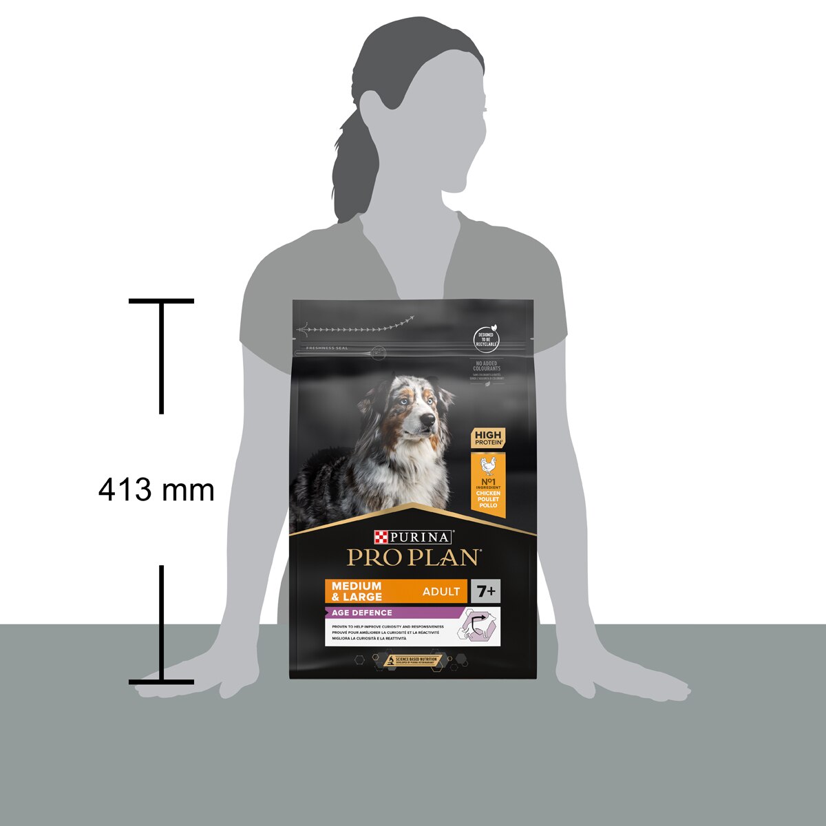 Purina Pro Plan Medium & Large Adult 7+ Age Defence Ricco In Pollo
