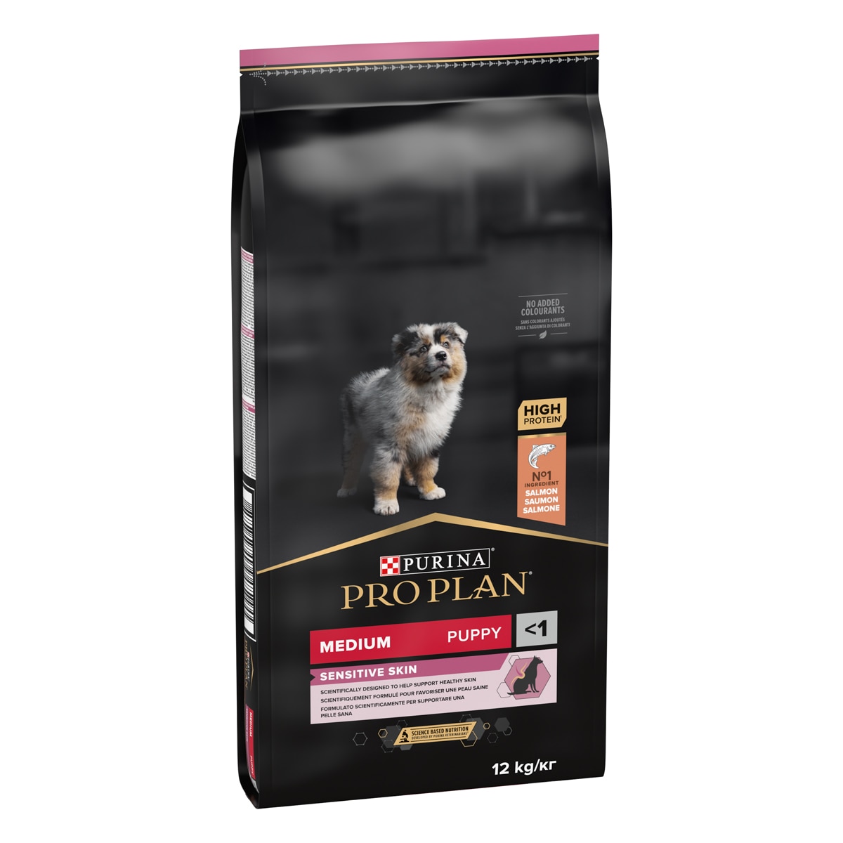 Purina Pro Plan Medium Puppy Sensitive Skin Ricco In Salmone
