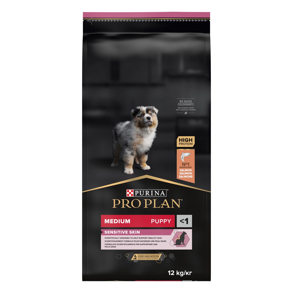 Purina Pro Plan Medium Puppy Sensitive Skin Ricco In Salmone
