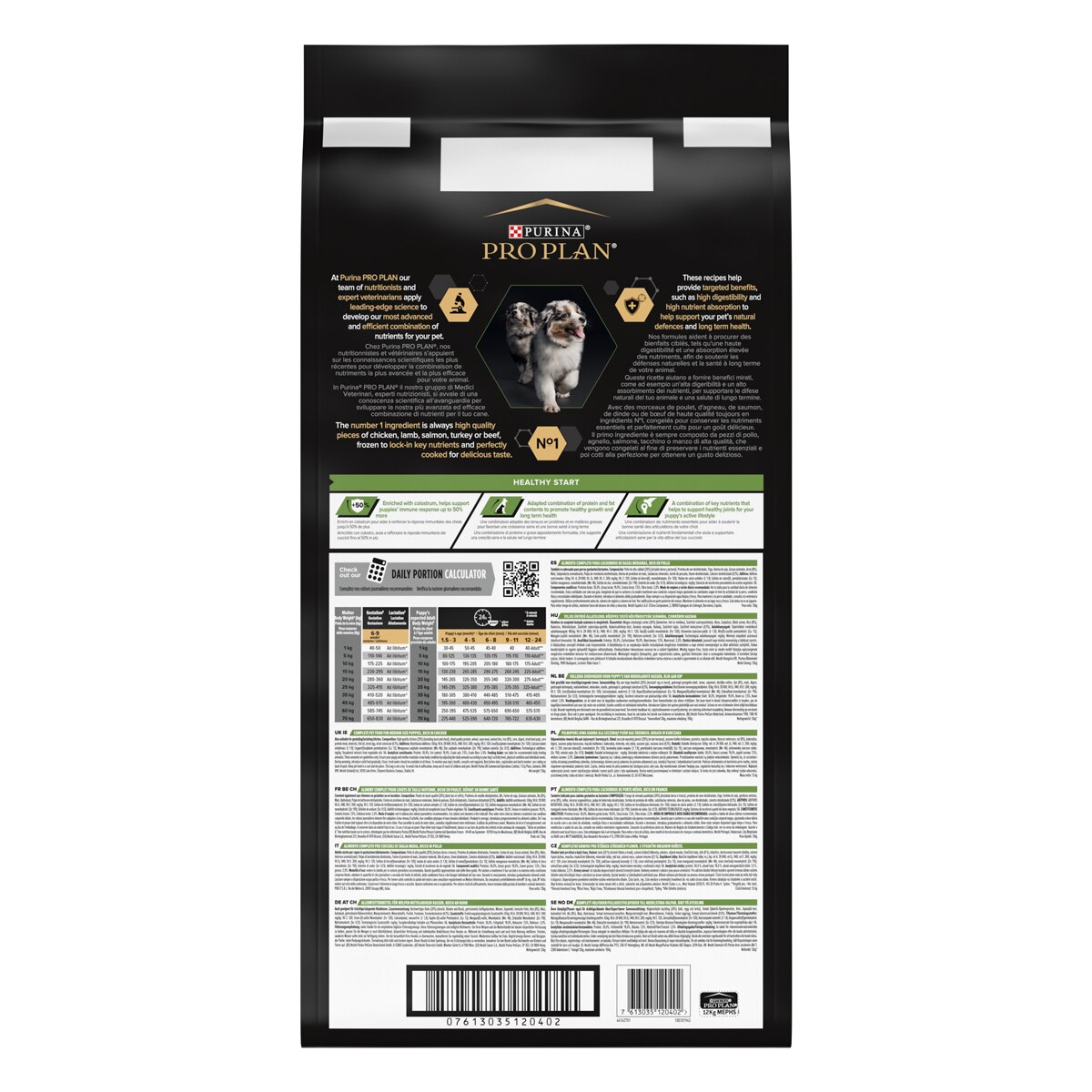 Purina Pro Plan Medium Puppy Healthy Start Ricco In Pollo
