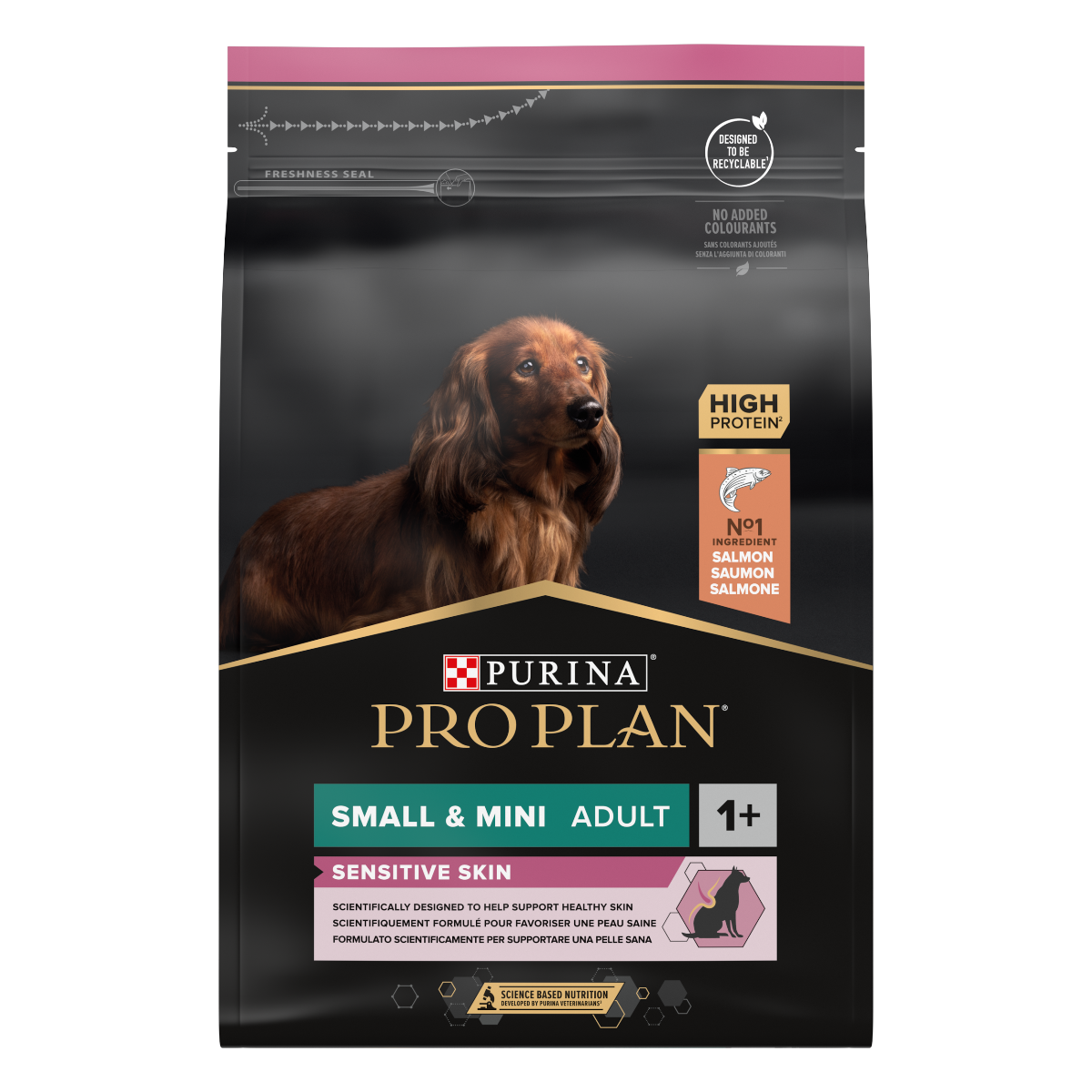 Purina Pro Plan Small & Mini Adult Sensitive Skin Ricco In Salmone
