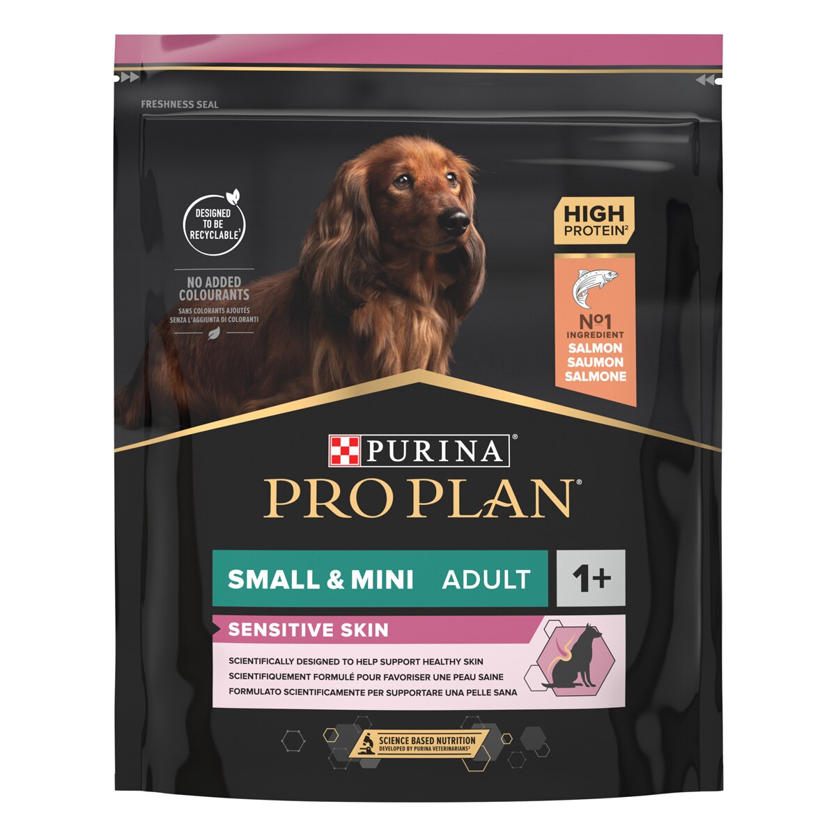 Purina Pro Plan Small & Mini Adult Sensitive Skin Ricco In Salmone
