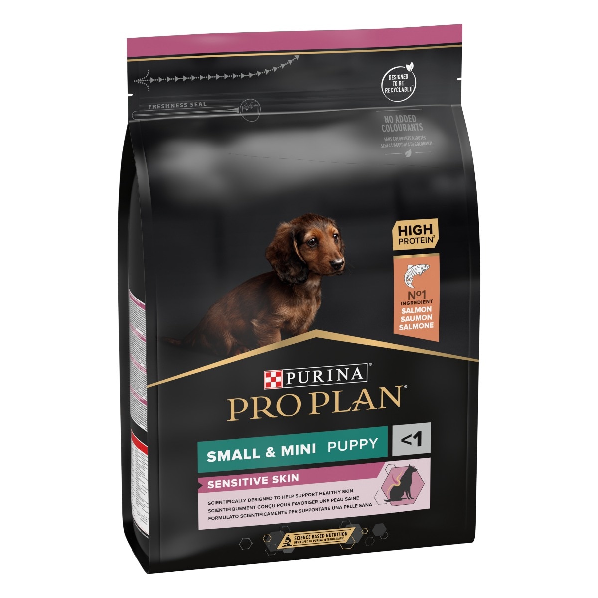 Purina Pro Plan Small & Mini Puppy Sensitive Skin Ricco In Salmone
