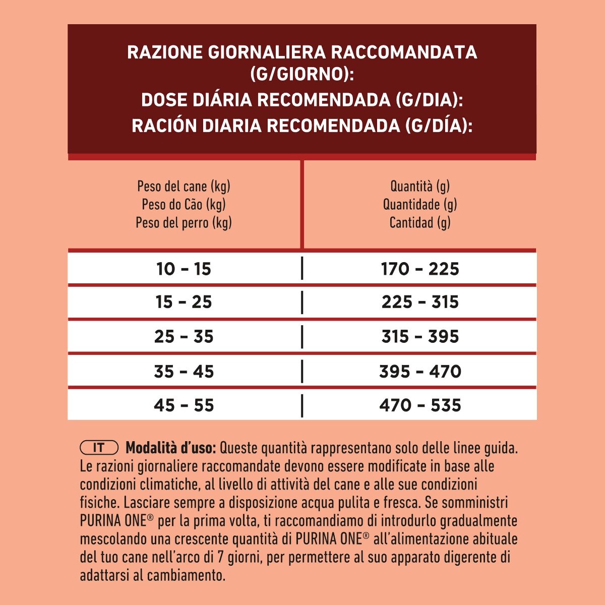 PURINA ONE® Medium / Maxi > 10kg Delicate, Ricco in Salmone e Riso