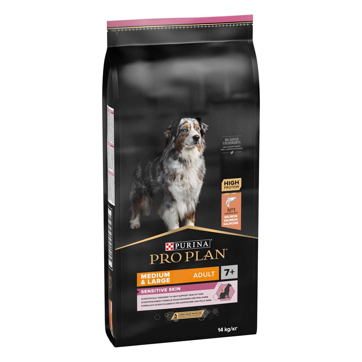 Purina Pro Plan Medium & Large Adult 7+ Sensitive Skin Ricco In Salmone
