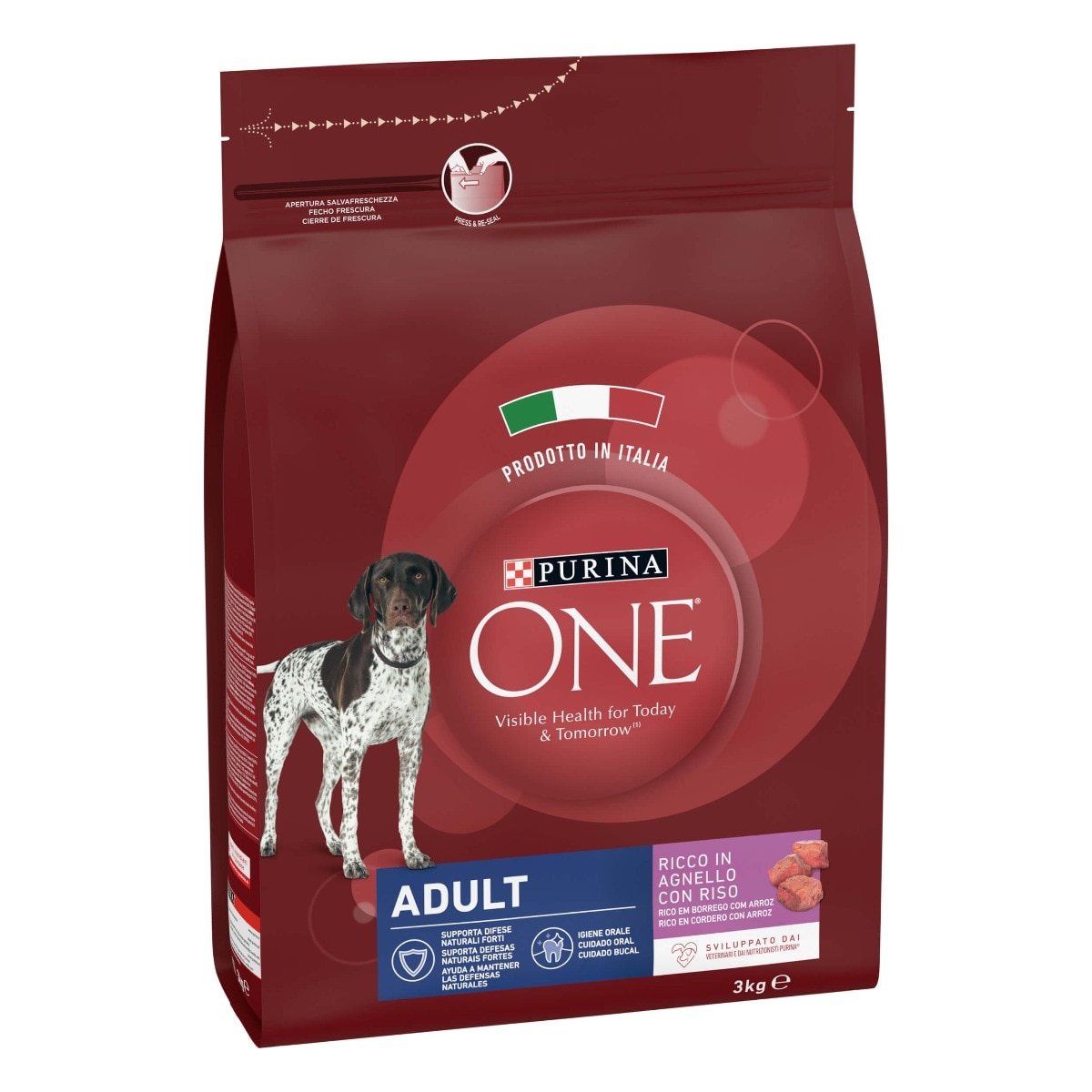 PURINA ONE® Dog Adult Ricco in Agnello con Riso