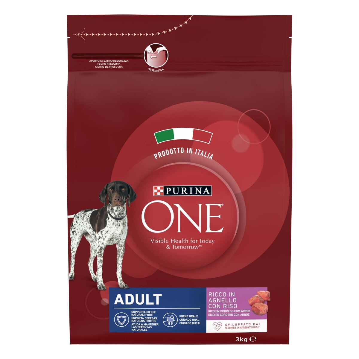 PURINA ONE® Dog Adult Ricco in Agnello con Riso