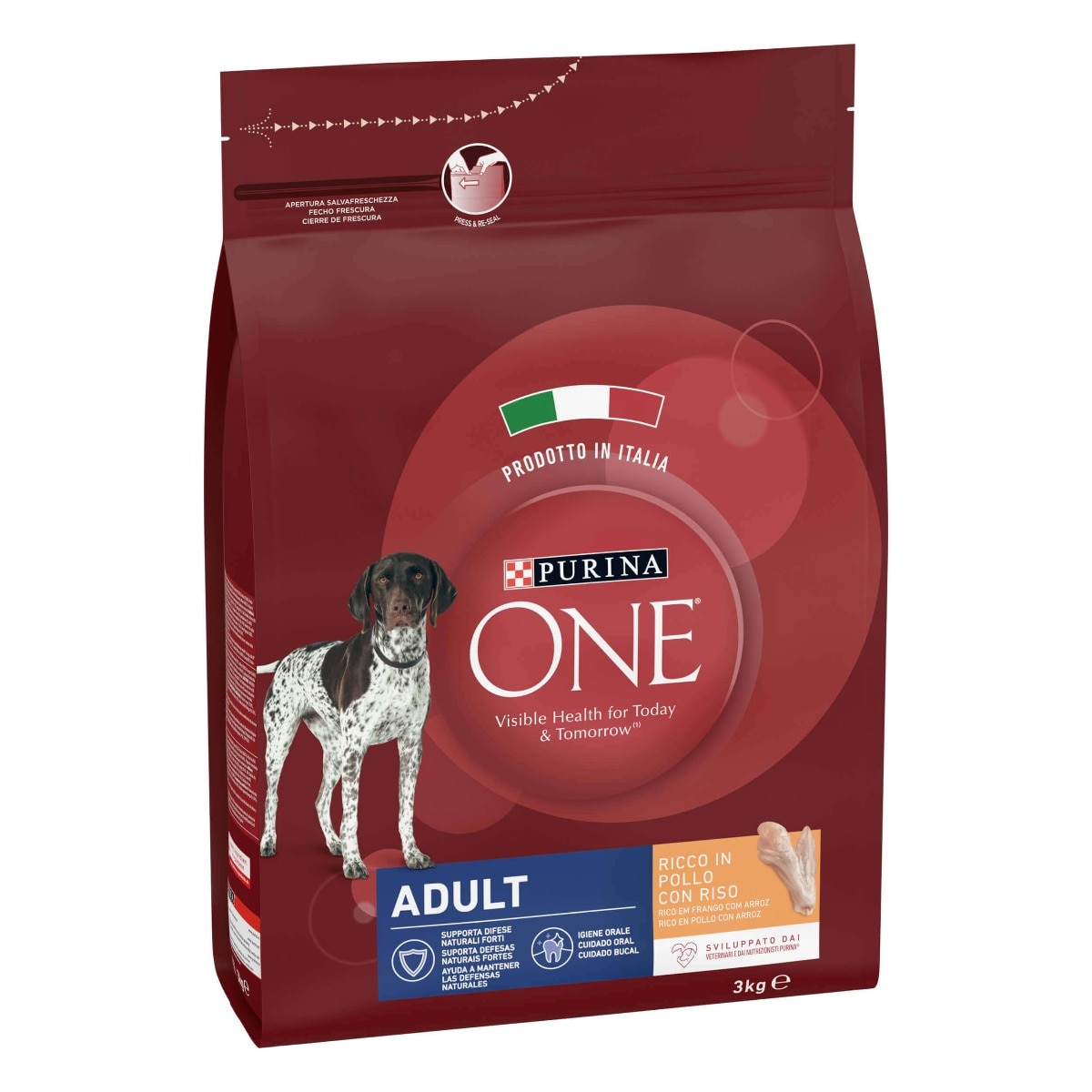 PURINA ONE® Dog Adult Ricco in&nbsp;Pollo con Riso