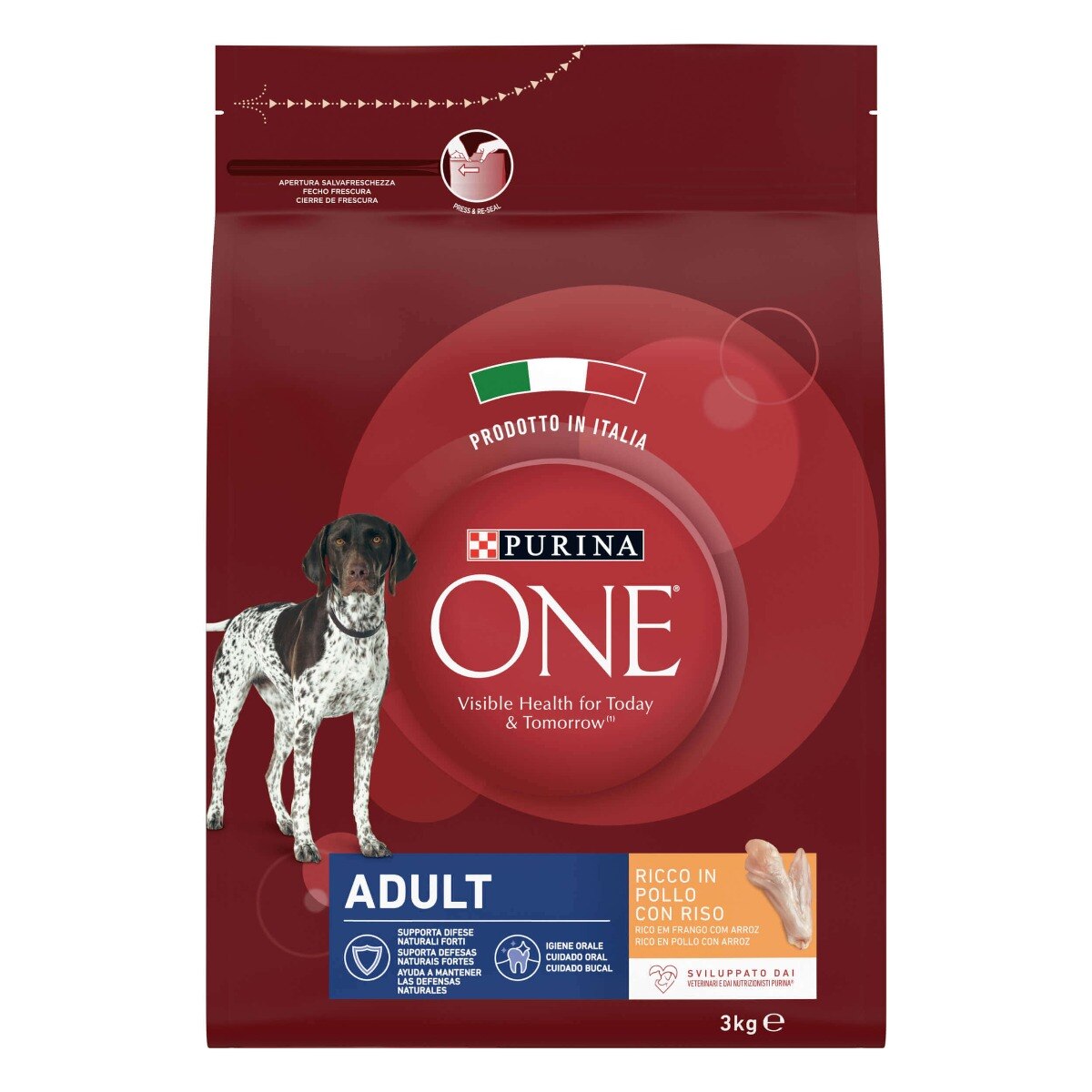 PURINA ONE® Dog Adult Ricco in&nbsp;Pollo con Riso
