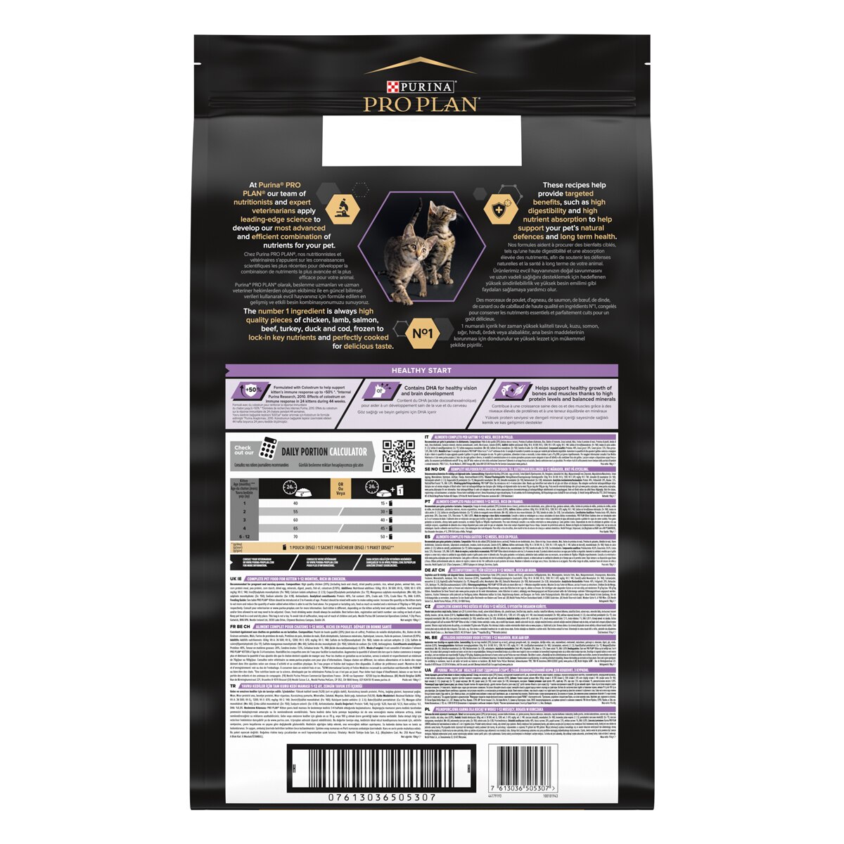 PURINA PRO PLAN® ORIGINAL KITTEN GATTO CROCCHETTE RICCO IN POLLO  - sacco 10 kg