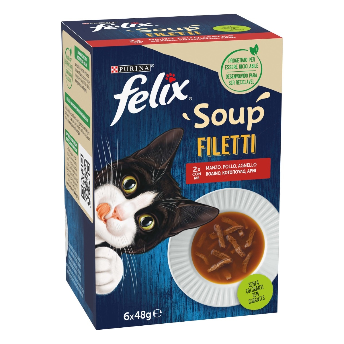 FELIX® Soup Filetti con Manzo, Pollo e Agnello