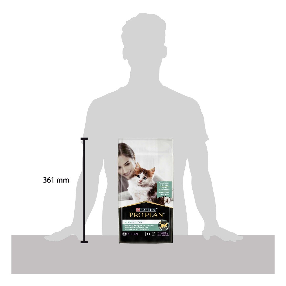 Crocchette per gattino anti-allergene – Purina PRO PLAN® LiveClear® Kitten Ricco in Tacchino 1,4 kg