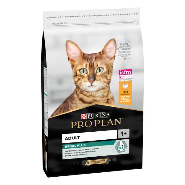 Purina Pro Plan Optirenal Crocchette Gatti Adulti Ricco in Pollo, 10 kg-image