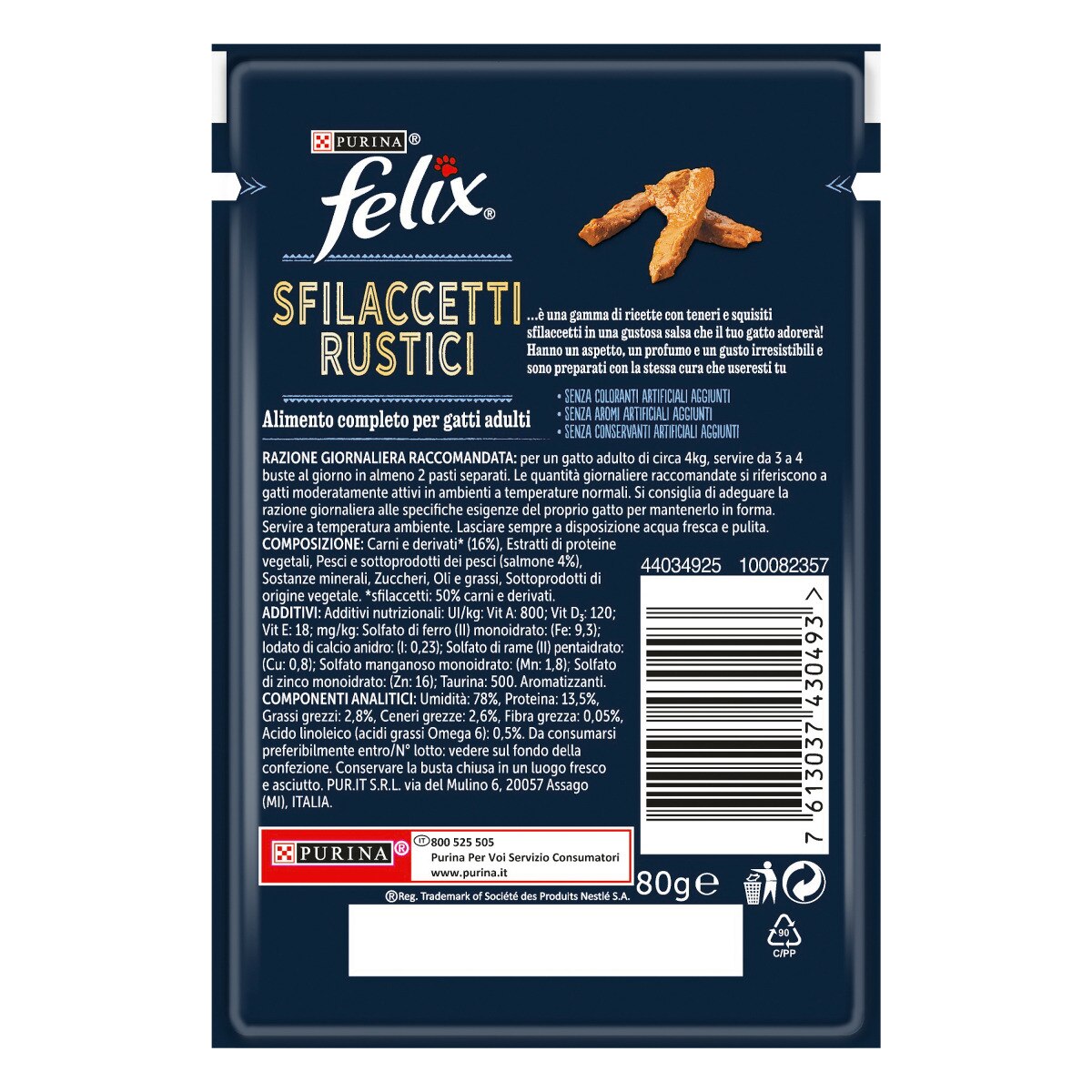 FELIX® SFILACCETTI RUSTICI Salmone