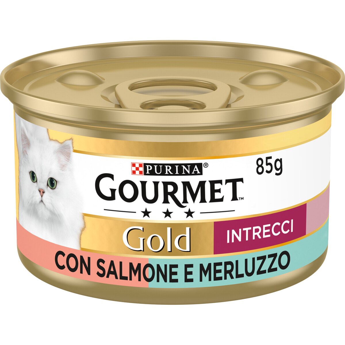GOURMET® GOLD Intrecci di Gusto Salmone & Merluzzo