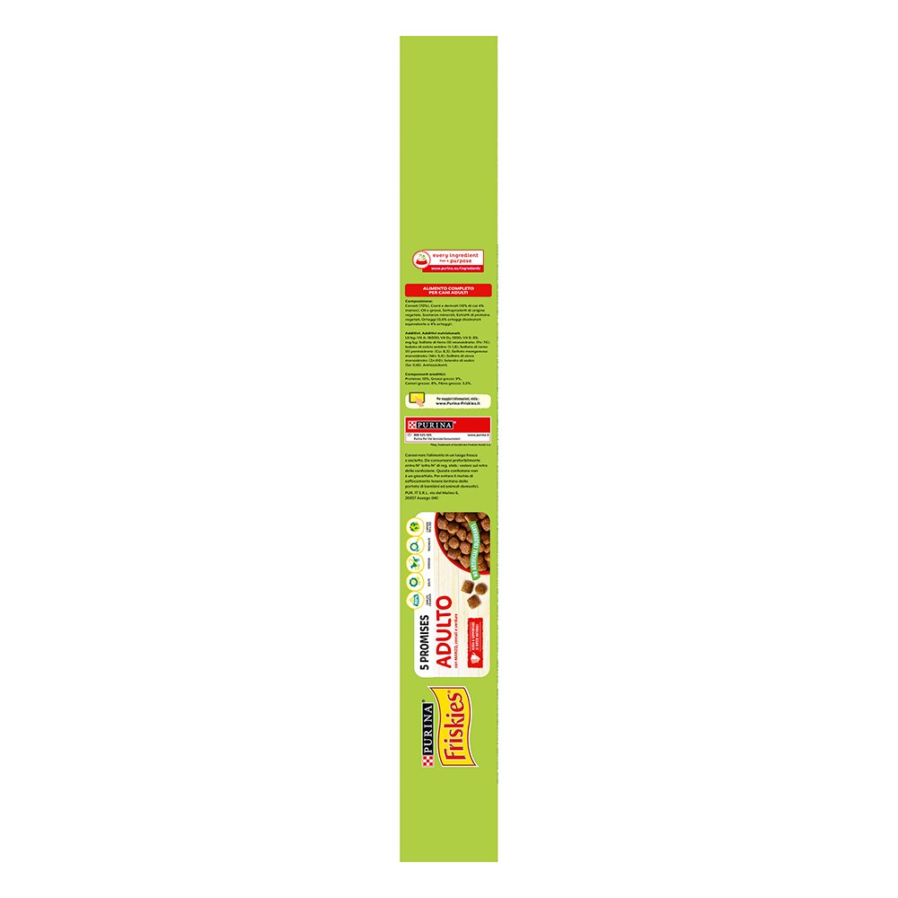 FRISKIES® Cane Crocchette Adulto con Manzo, Cereali e Verdure