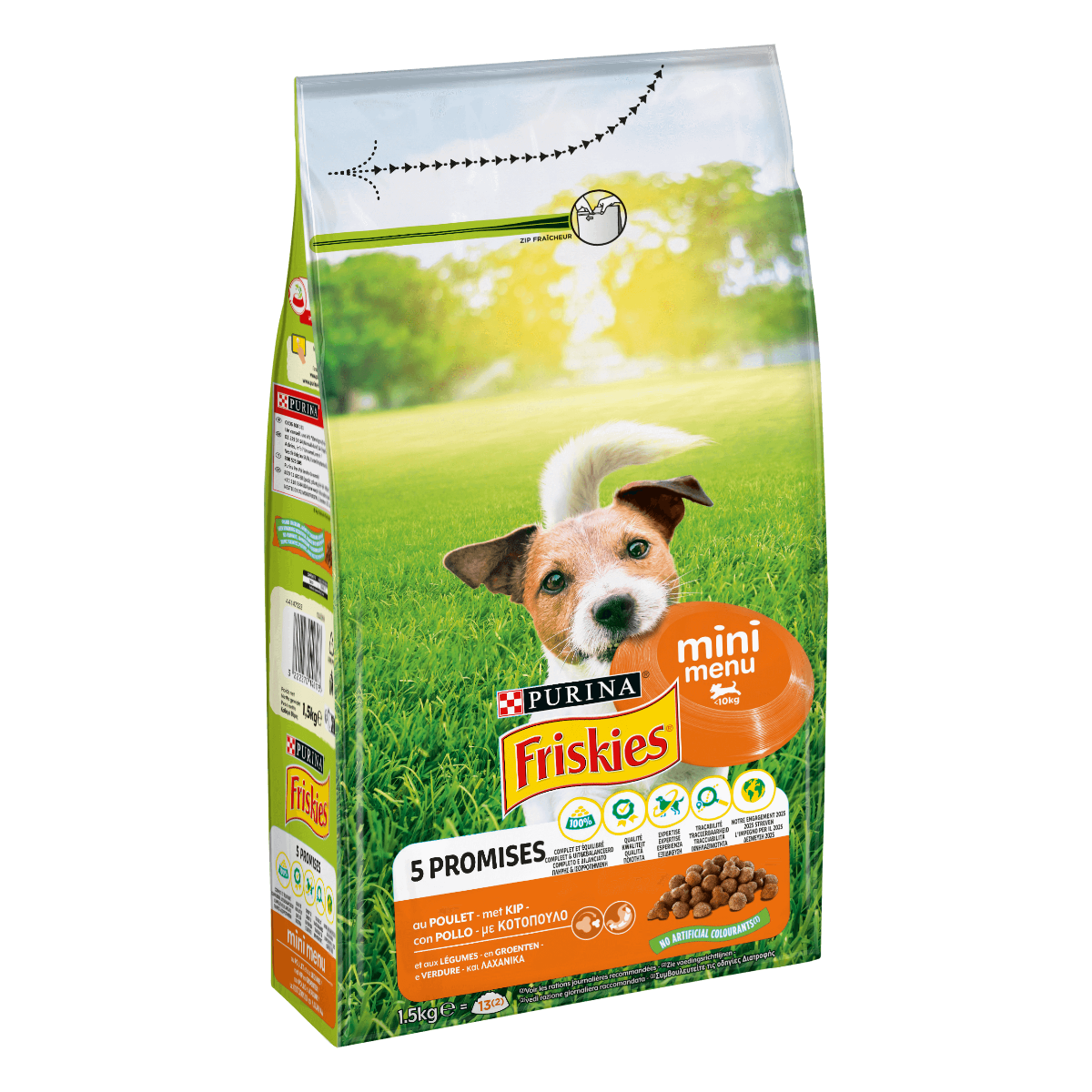 FRISKIES® Cane Crocchette Mini Menu - Pollo e verdure