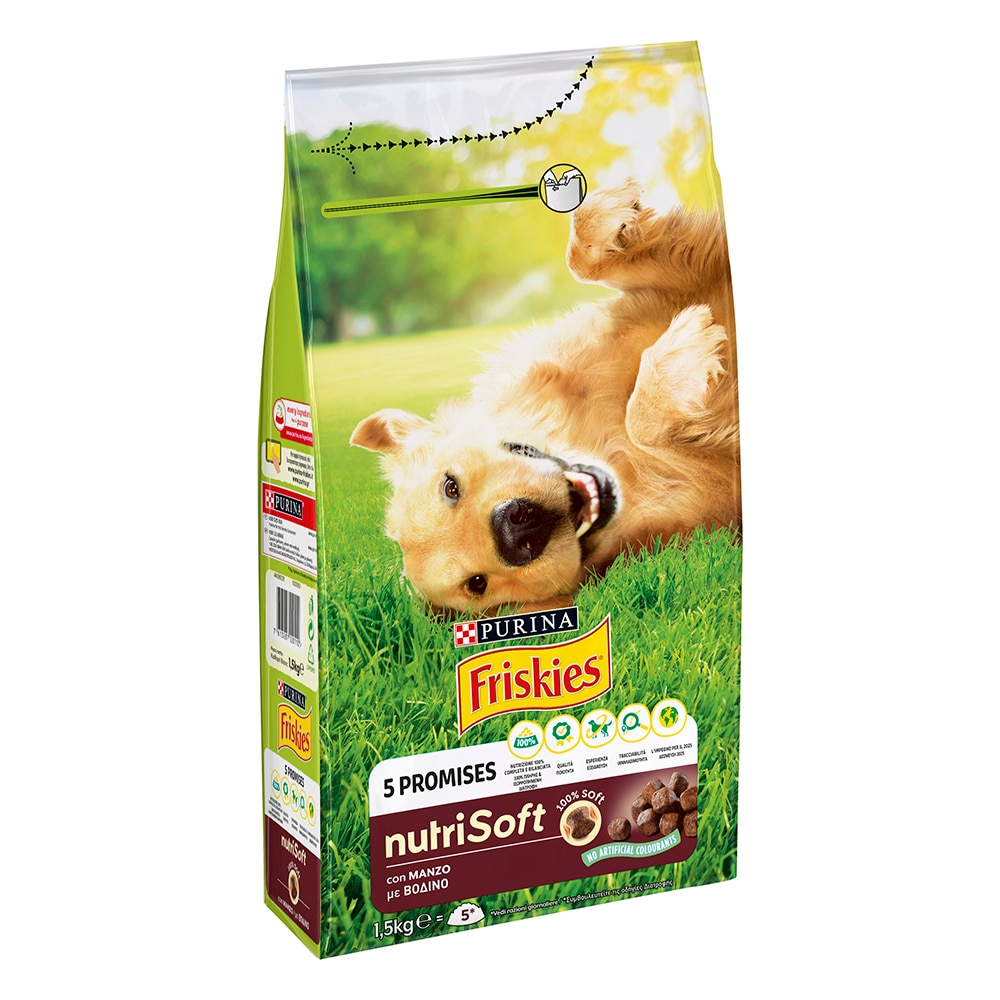 FRISKIES® Cane Crocchette Nutri Soft con Manzo