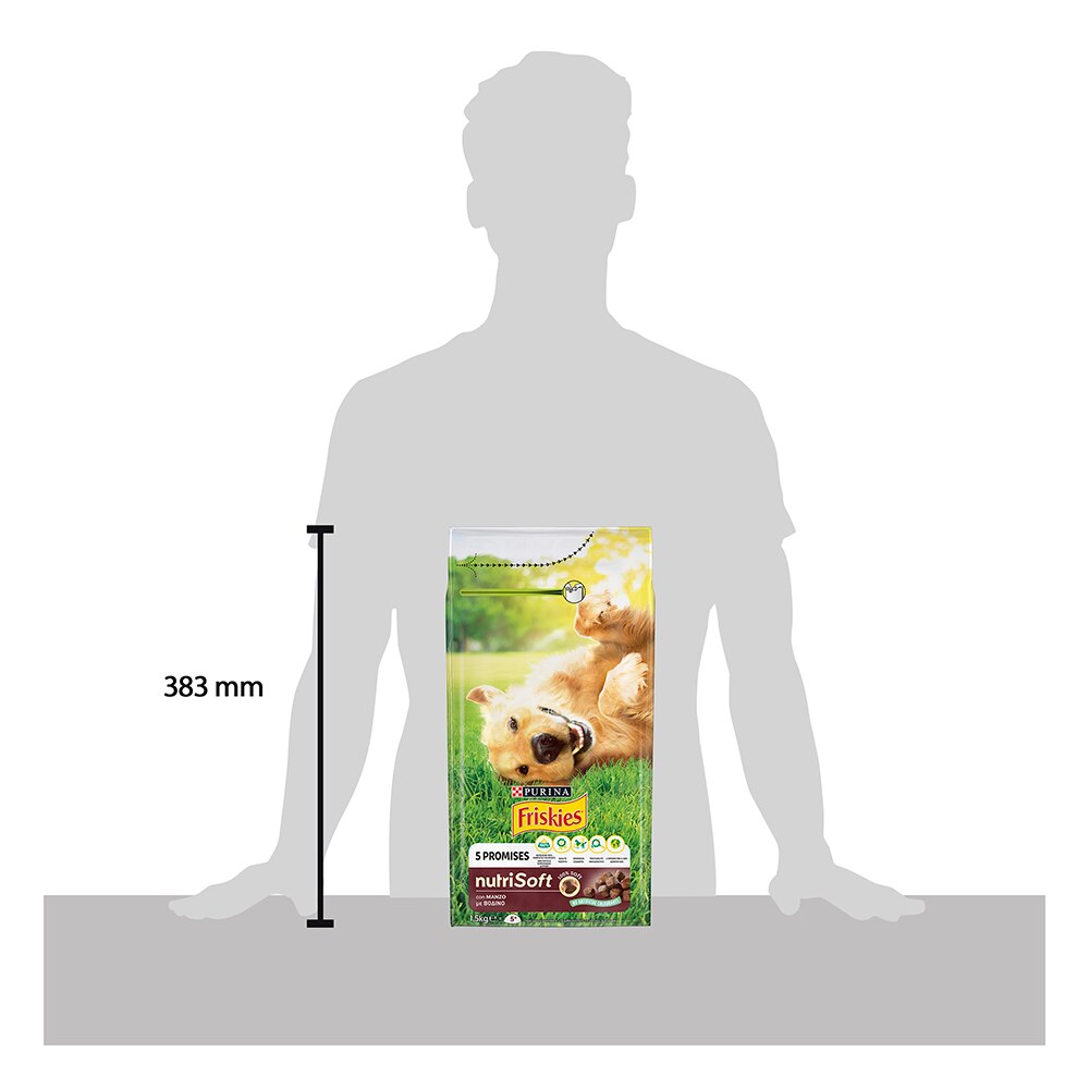 FRISKIES® Cane Crocchette Nutri Soft con Manzo
